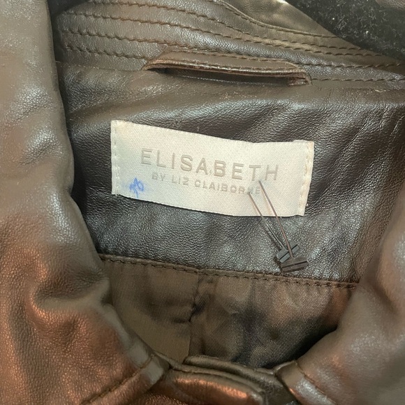 Liz Claiborne Leather Jacket - Picture 2 of 9